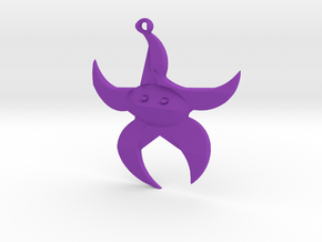 Dancing Starfish in Purple Processed Versatile Plastic
