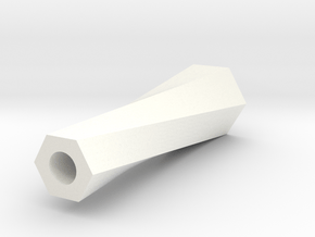 Rollie Tip in White Processed Versatile Plastic