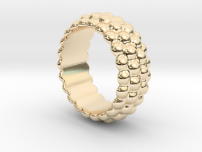 Big Bubble Ring 21 - Italian Size 21 in 14K Yellow Gold