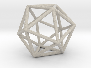 0026 Icosahedron E (5 cm) in Natural Sandstone