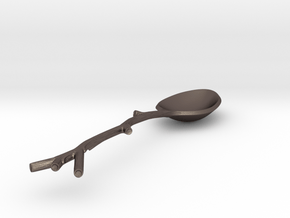 Spoon in Polished Bronzed Silver Steel