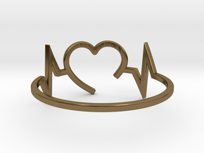 Size 7 Heartbeat in Polished Bronze