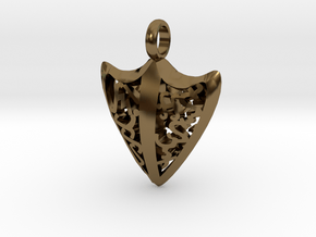 Fate Arrowhead Baybayin Keychain-Pendant in Polished Bronze