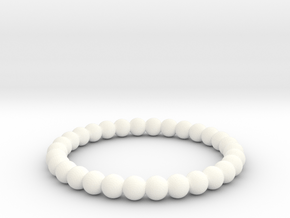 Pearl Ring in White Processed Versatile Plastic
