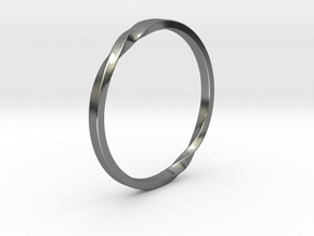 Infinity Ring in Polished Silver: 5 / 49