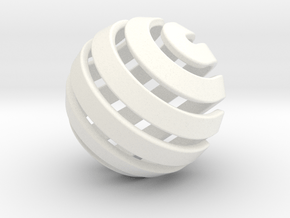 Ball-14-3 in White Processed Versatile Plastic