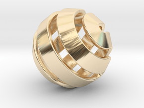Ball-10-3 in 14K Yellow Gold