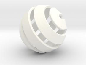 Ball-10-3 in White Processed Versatile Plastic