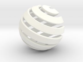 Ball-14-2 in White Processed Versatile Plastic