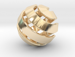 Ball-10-2 in 14K Yellow Gold