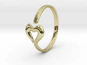 Heartin in 18k Gold Plated Brass