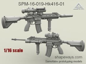 1/16 SPM-16-019-Hk416-01 HK 416 Variant I in Tan Fine Detail Plastic