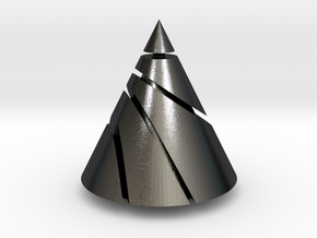 Conic Sections in Polished and Bronzed Black Steel