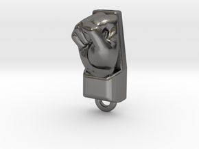 Right Bff Fist in Polished Nickel Steel