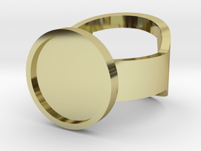 Customizable Bottle Opening Ring - Size 10 in 18k Gold