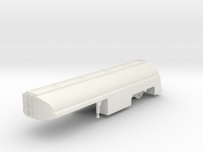 1/50th Fruehauf 33' "Duel' Tanker Trailer in White Natural Versatile Plastic