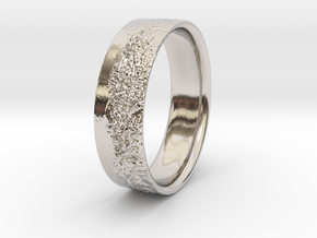 The Alps Ring in Rhodium Plated Brass