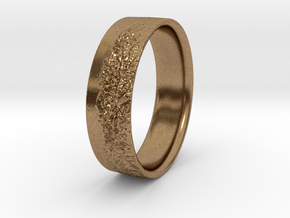 The Alps Ring in Natural Brass