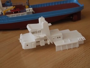 MV Anticosti, Superstructure (1:200, RC Ship) in White Processed Versatile Plastic