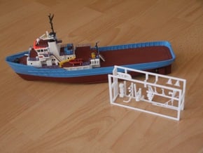 MV Anticosti, Details 1/2 (1:200, RC ship) in White Processed Versatile Plastic