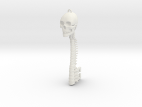 Skeleton Key in White Natural Versatile Plastic