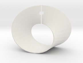 Mobius strip in White Natural Versatile Plastic