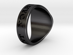 Buperball Opponent Ring Season 5 in Polished and Bronzed Black Steel