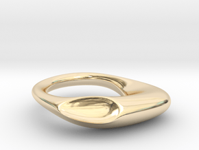Shemoore Conchiglia Ring in 14k Gold Plated Brass