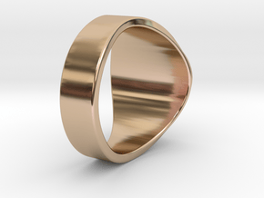 Superball Canadsian Ring in 14k Rose Gold Plated Brass