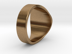 Superball Canadsian Ring in Natural Brass