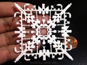 Super Mario Snowflake 2 in White Processed Versatile Plastic