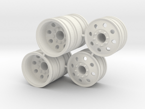 Rim Eagle 4x4 Dually Set - Losi McRC/Trekker in White Natural Versatile Plastic