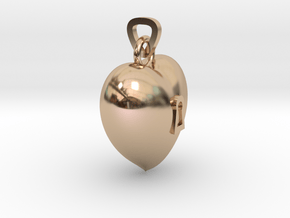 Heart Necklace Key Model F in 14k Rose Gold