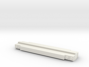 Monorail Half Straight in White Natural Versatile Plastic