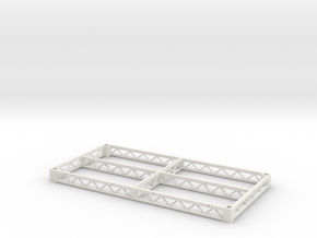1:25 Steeldeck 8x4, frame only in White Natural Versatile Plastic