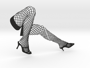 Mesh stockings modeling Decoration in Black Natural Versatile Plastic