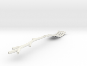 Fork in White Natural Versatile Plastic
