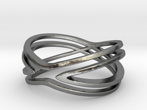 Melxing Ring in Polished Silver