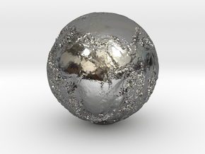 Earth Seabed in Fine Detail Polished Silver