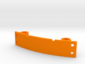 LED mount for ZMR250 with integrated wire holes in Orange Processed Versatile Plastic