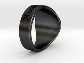 Buperball Noah Ring Season 5 in Polished and Bronzed Black Steel