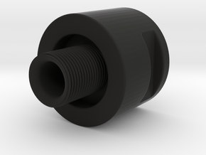 Barrel Adapter Thread Male 14mm CW to Female 14mm  in Black Natural Versatile Plastic