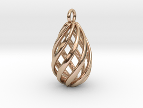 Swirl Pendant in 14k Rose Gold Plated Brass