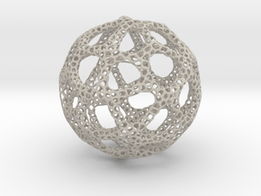 Voronoi Sphere 200mm in Natural Sandstone