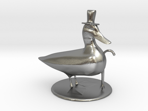 Lucky Duck in Natural Silver
