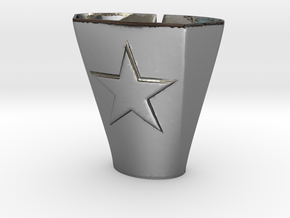2-25-14star.5thickness in Fine Detail Polished Silver