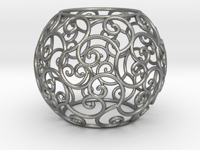Triskel celtic sphere 2 (2,8+ring) in Natural Silver