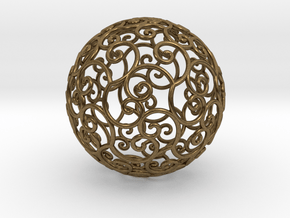 Triskel celtic sphere 3 (2,8+4) in Natural Bronze