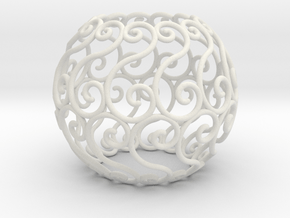 Celtic sphere (4,13)  v1.2 in White Natural Versatile Plastic