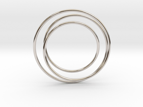 Cage Mystery for "Mystery Planet" in Rhodium Plated Brass